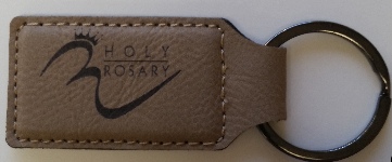 Custom printed leather key fob