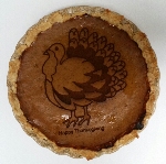 Laser
printed pumkin pie